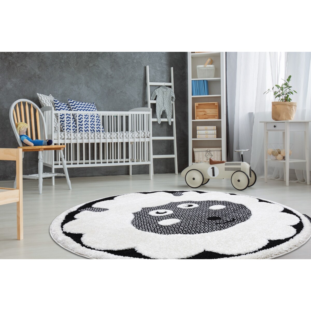 Dywan dziecięcy JOY Koło Sheep owca, dla koło 120 cm