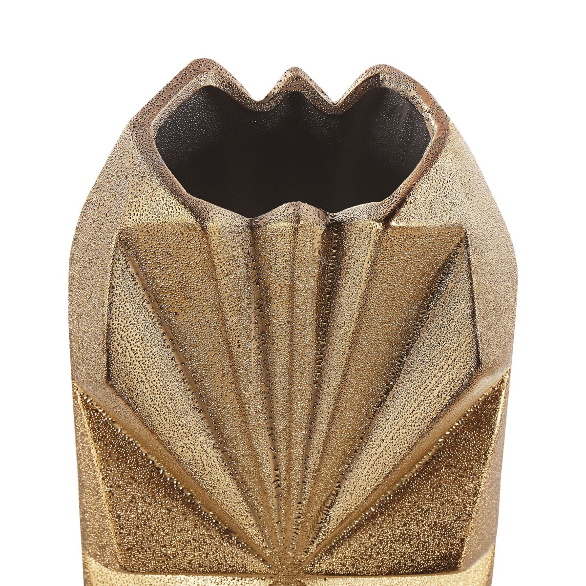 Wazon dekoracyjny ceramiczny 37 cm złoty AELIA