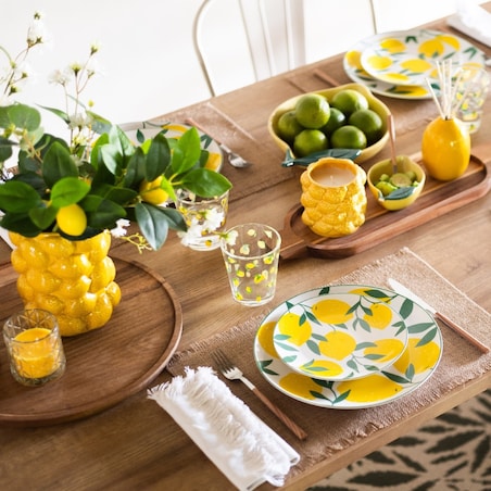 Komplet 6 talerzy deserowych Lemon 19 cm