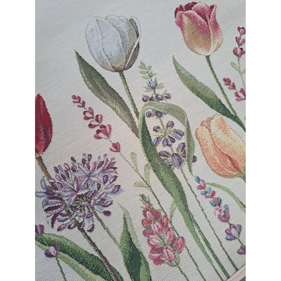 Bieżnik Na Stół 40X100 Cm Dekoracyjny Ozdobny Tulipany