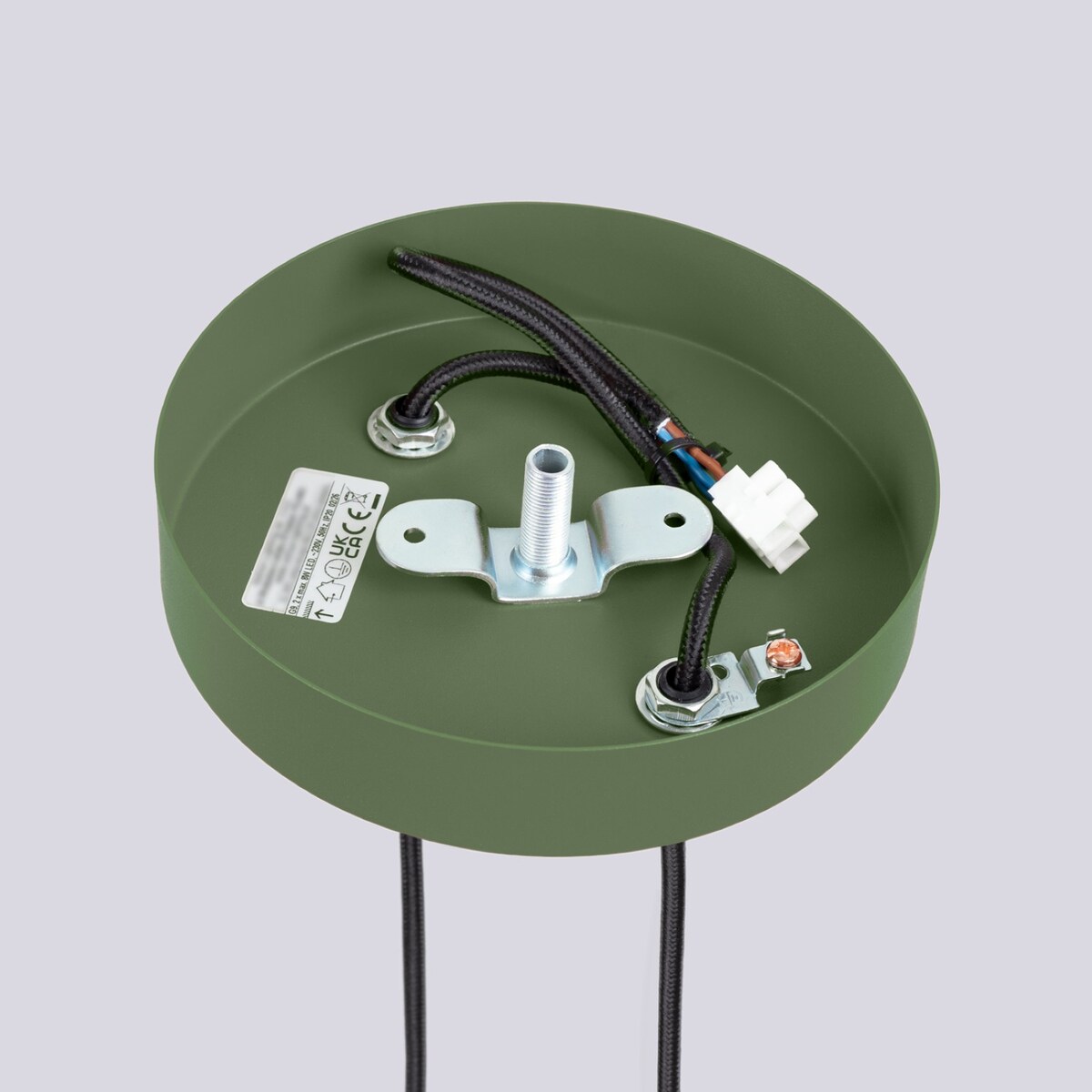 Lampa wisząca HALO 2P zielona oliwka