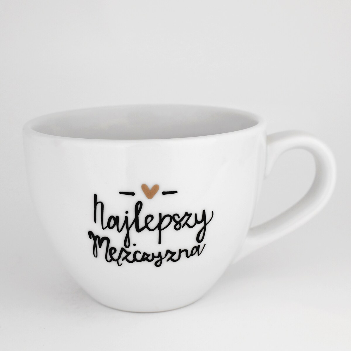 Kubek 500 ml - Najlepszy mężczyzna ZŁOTE SERCE