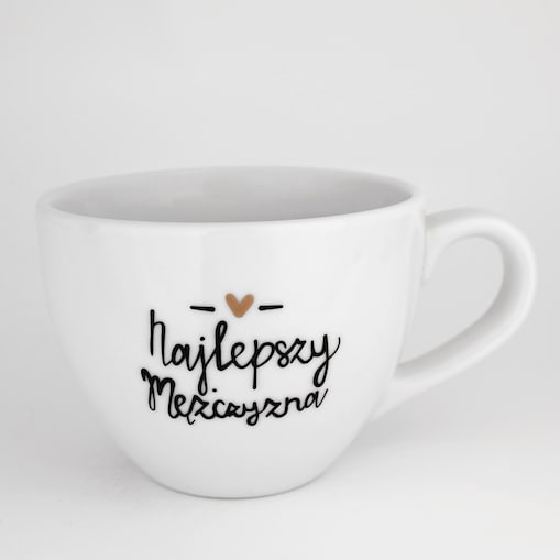 Kubek 500 ml - Najlepszy mężczyzna ZŁOTE SERCE