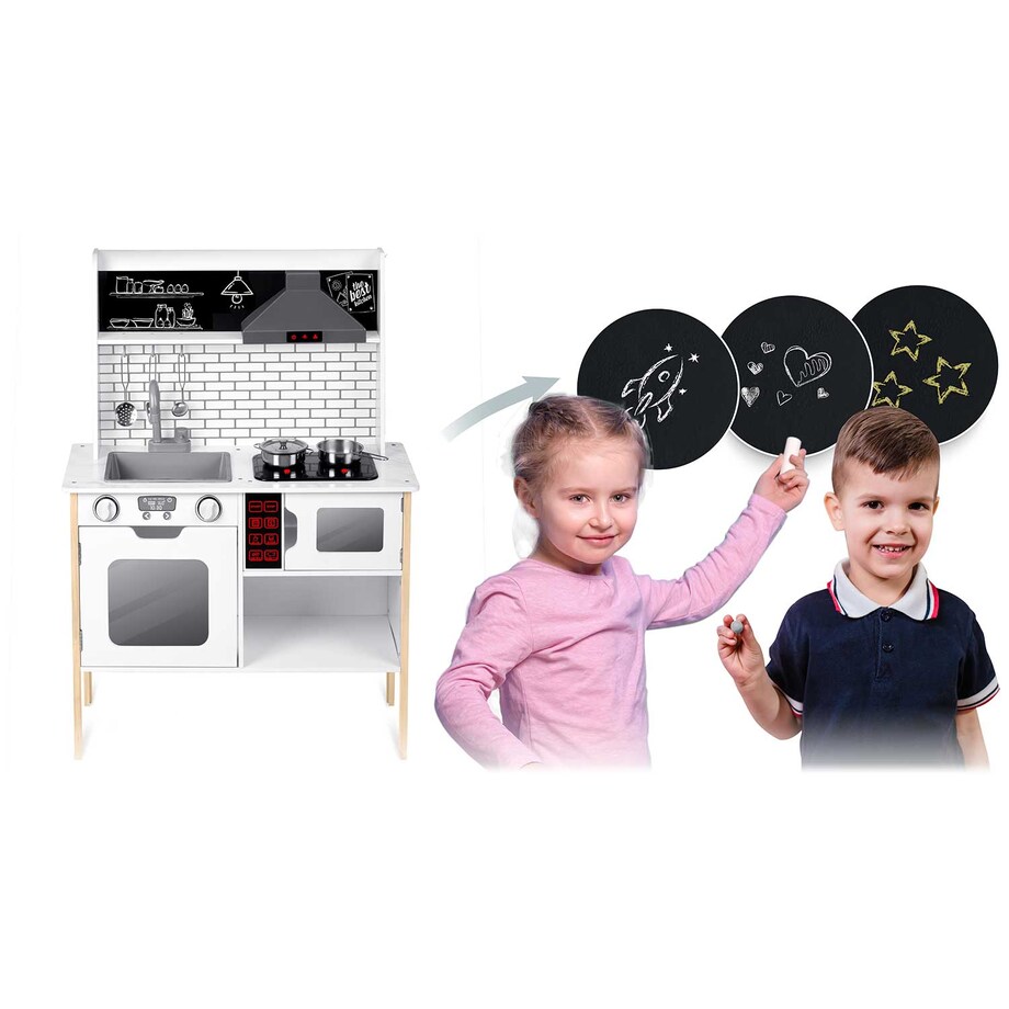 Kuchnia drewniana dla dzieci Ricokids z akcesoriami