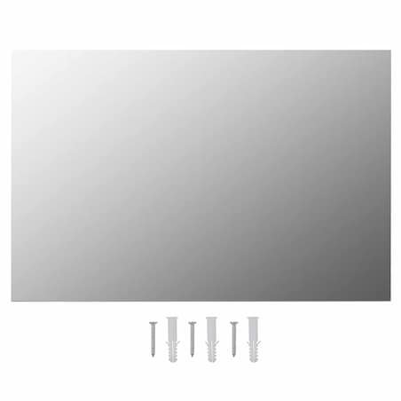 vidaXL Lustro ścienne z lampkami LED, prostokątne, szklane