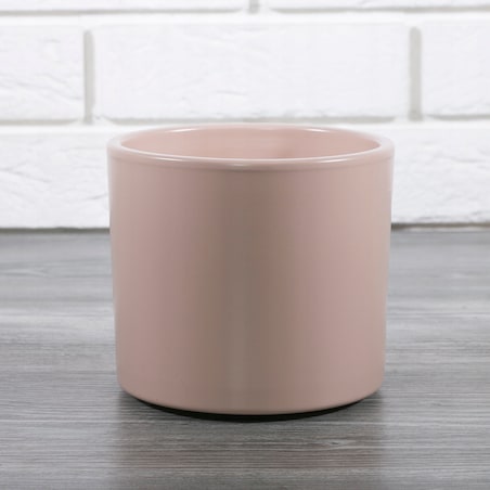 RÓŻOWA DONICA ceramiczna śr. 13cm