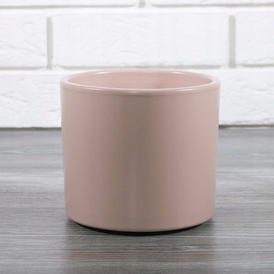 RÓŻOWA DONICA ceramiczna śr. 13cm