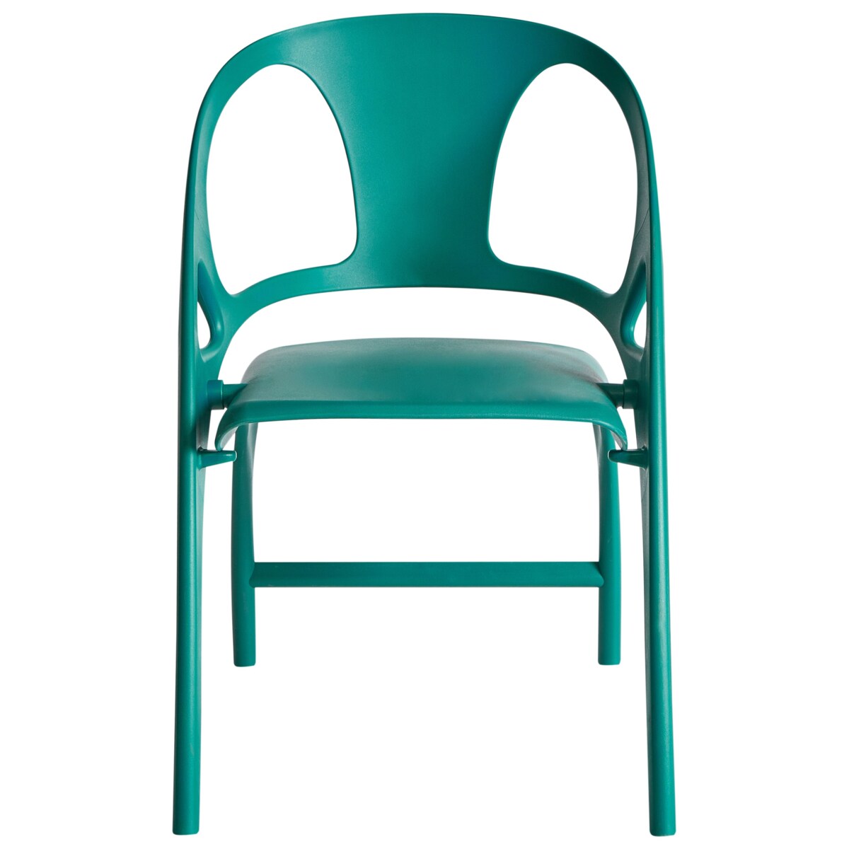 Zestaw 4 krzeseł ogrodowych Składane NEMI Lazurowy