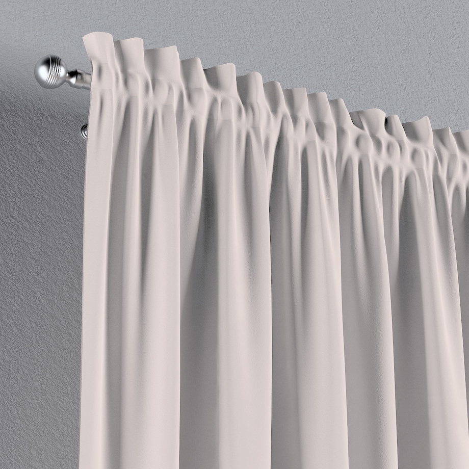 Zasłona na kanale z grzywką 1 szt. 130x245 ecru