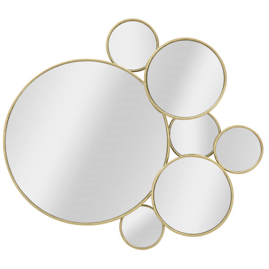 Lustro ścienne, kompozycja z luster różnych rozmiarów, 81 x 73 cm