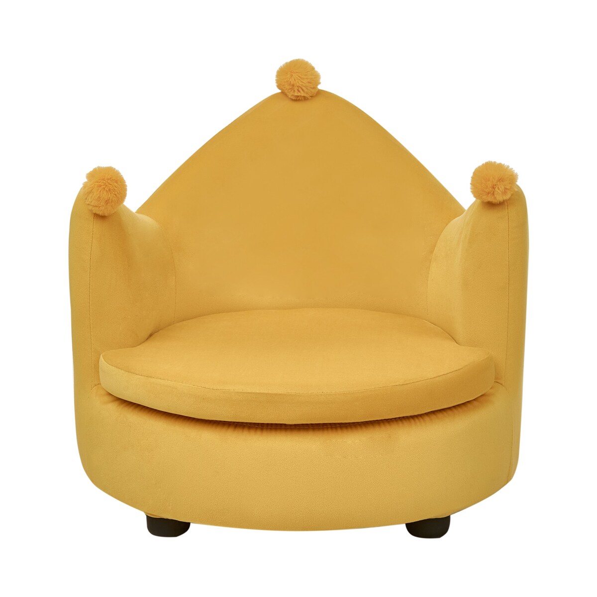 Fotel dziecięcy Żółty VEGA