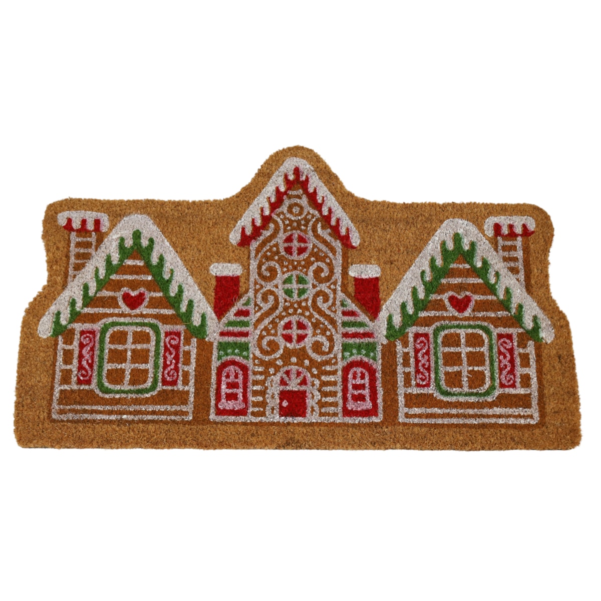 Wycieraczka wejściowa kokosowa Domki Piernikowe 45x75 cm