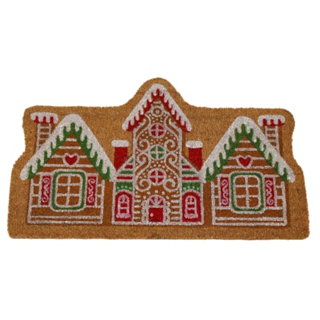 Wycieraczka wejściowa kokosowa Domki Piernikowe 45x75 cm