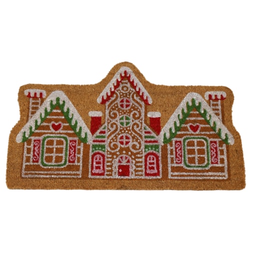 Wycieraczka wejściowa kokosowa Domki Piernikowe 45x75 cm