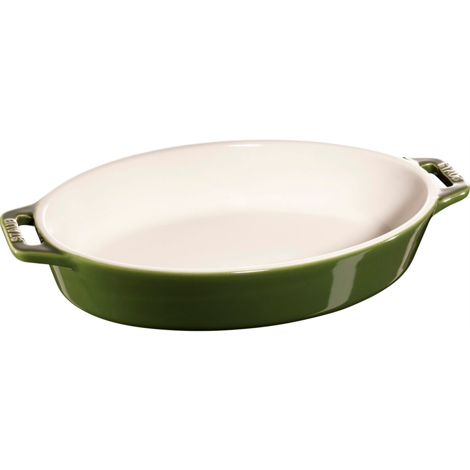 Owalny półmisek ceramiczny Staub - 400 ml, Zielony