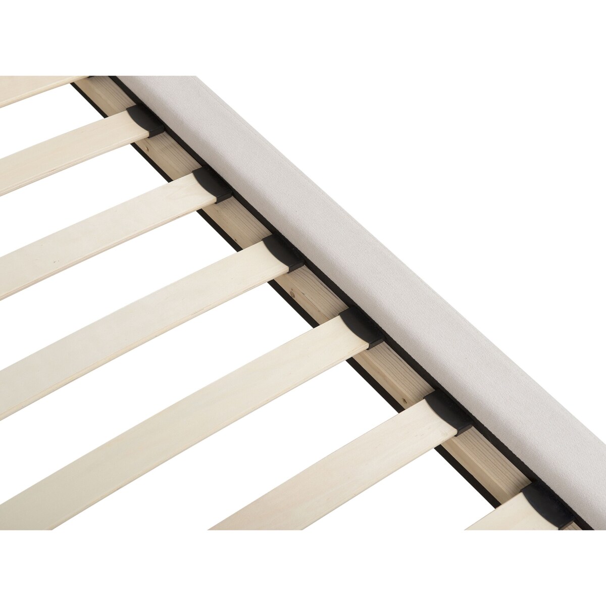 Łóżko tapicerowane 180 x 200 cm beżowe MELLE