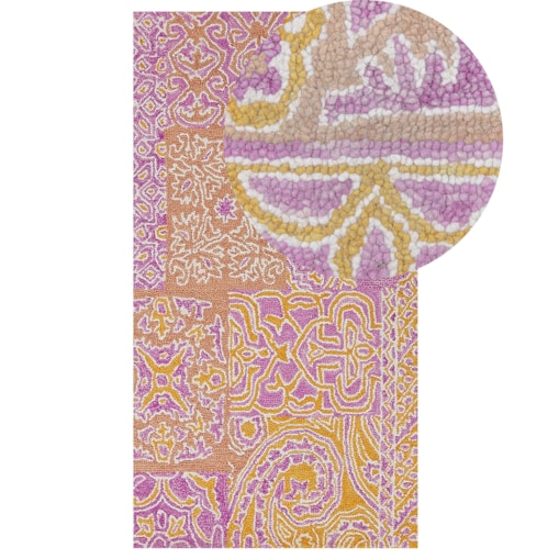 Dywan wełniany 80 x 150 cm wielokolorowy AVANOS