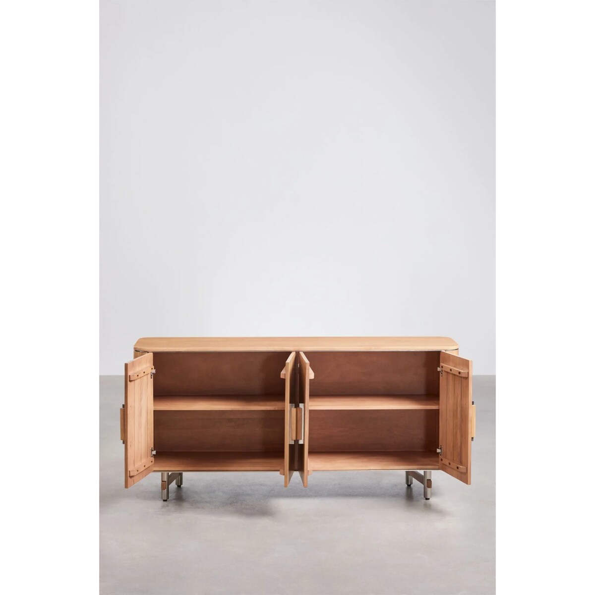 Komoda z drewna mango i stali, 160 cm, Osaka