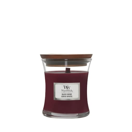 WoodWick świeca mała BLACK CHERRY