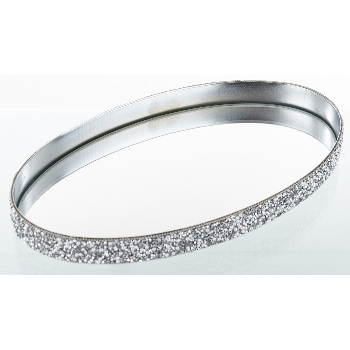 Taca dekoracyjna okrągła metalowa 23x13x2 cm VASSOIO