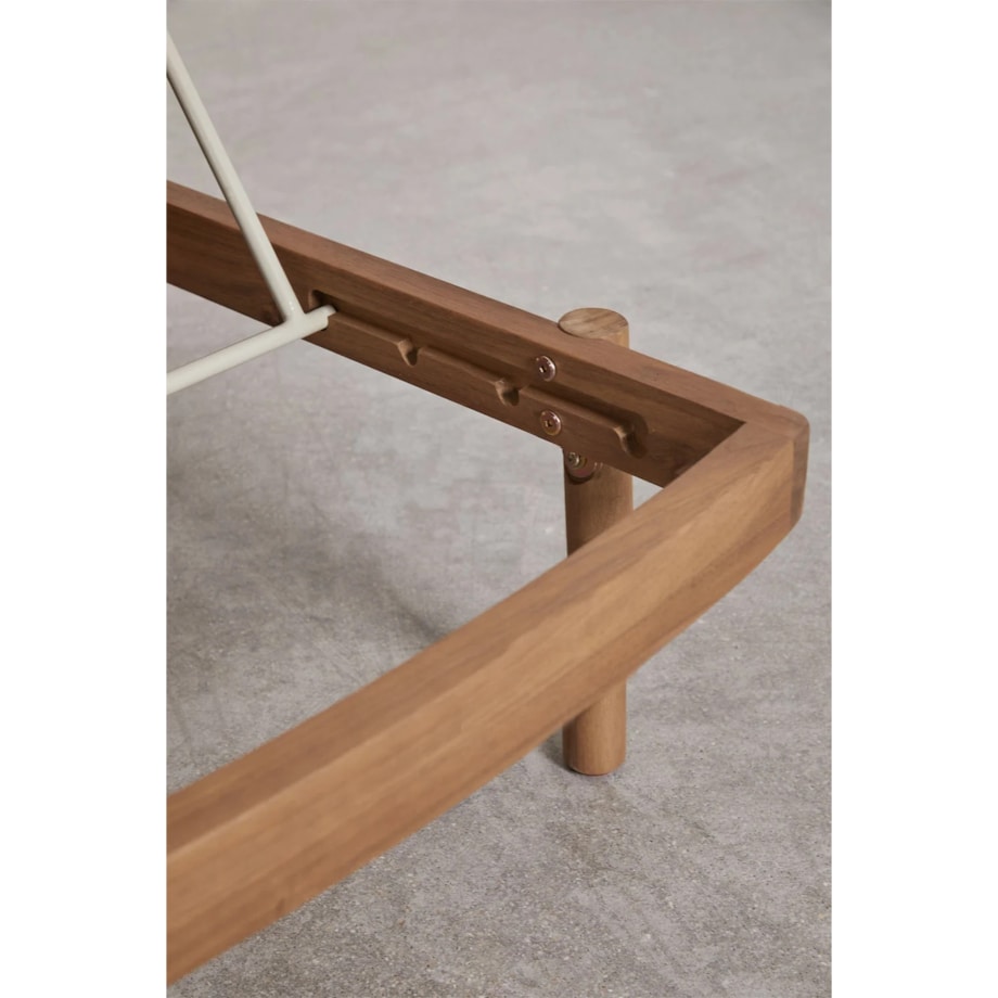 Podwójny leżak z drewna akacjowego Aderyn