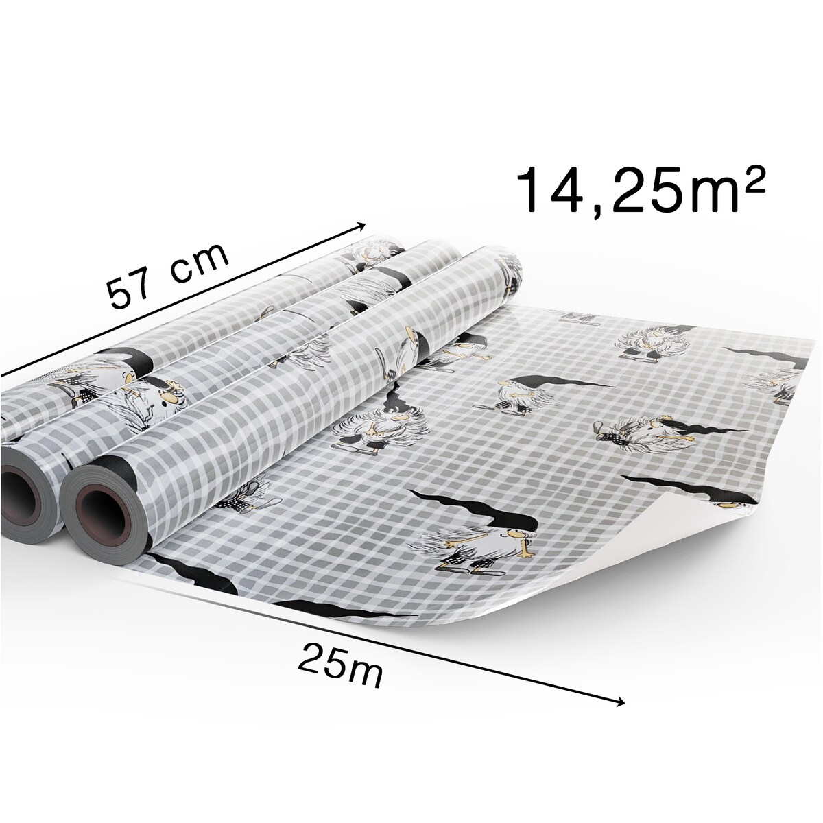 Papier do pakowania prezentów 25 METRÓW MEGAROLKA Świąteczny Do Paczek Ozdobny