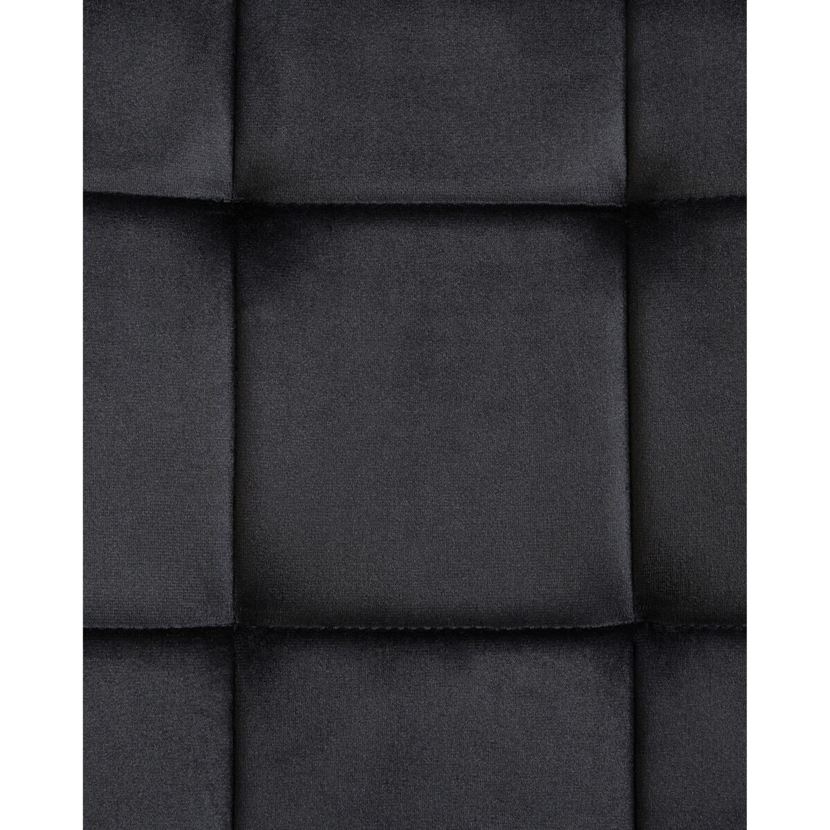 Zestaw 4 krzeseł do jadalni POWELL Welur Czarny