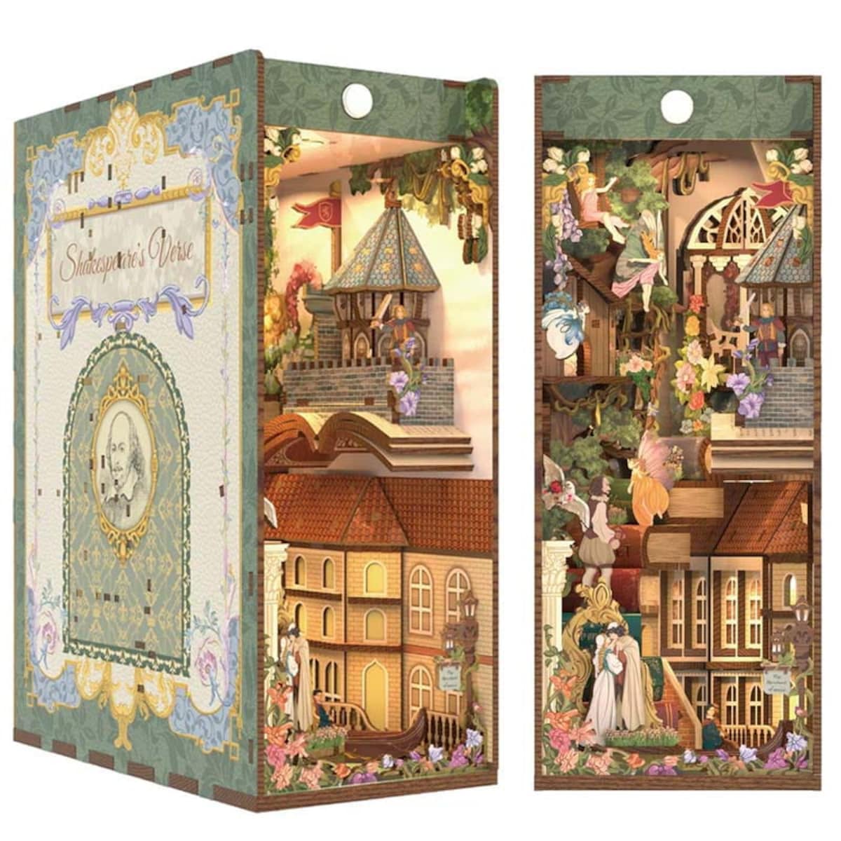 Miniaturowy domek Book Nook - Romeo i Julia - miłość świata - Tonecheer
