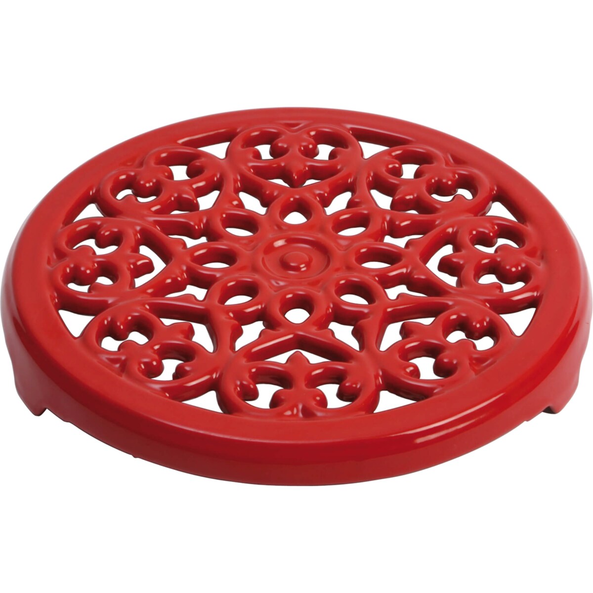 Stojak żeliwny Staub - 23 cm, Czerwony