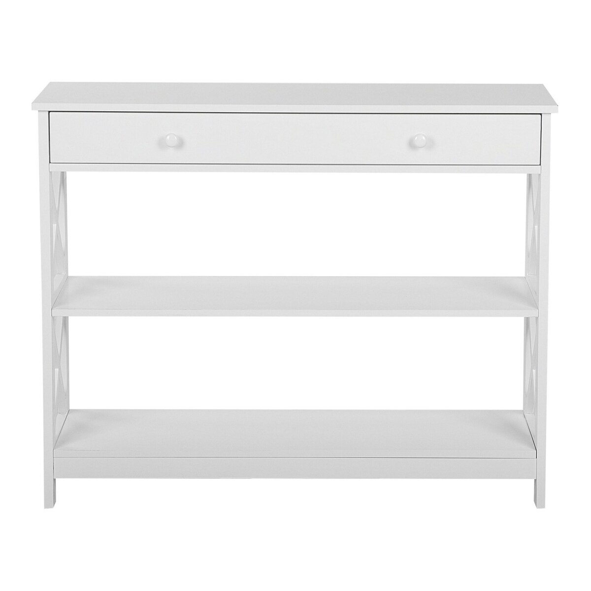 Konsola 1 szuflada biała MONTGOMERY