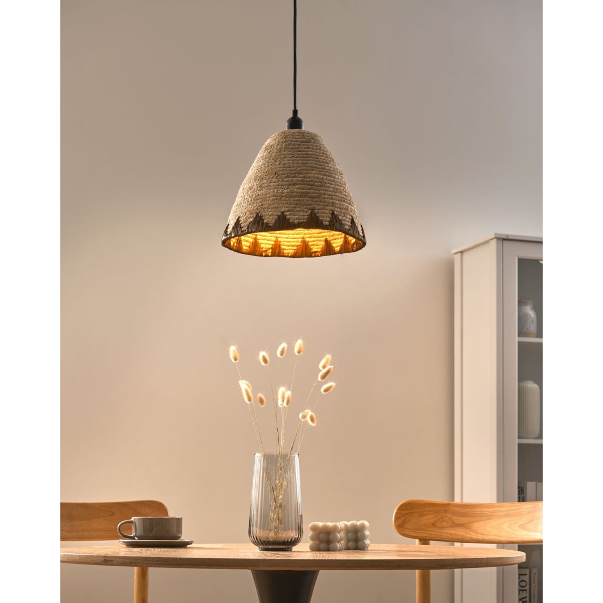 Lampa wisząca INKSI Plecionka Naturalny