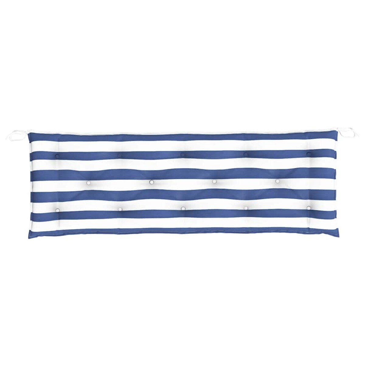 vidaXL Poduszki na ławki ogrodowe, 2 szt., w pasy, 150x50x7 cm