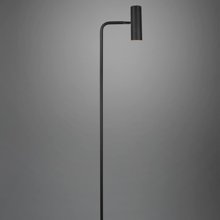 Lampa podłogowa Marley 412400132 czarna tuba stojąca do gabinetu