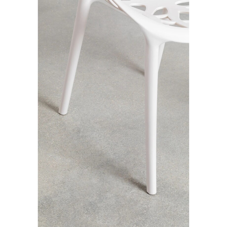 Krzesło z polipropylenu, sztaplowane, Coral, białe