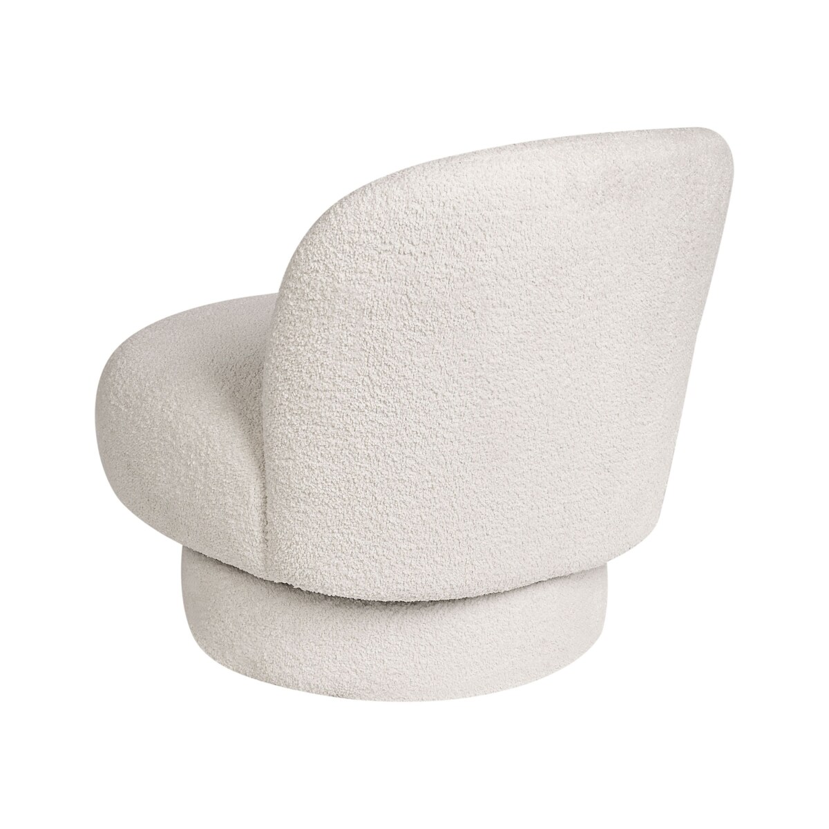 Fotel obrotowy AYLO Boucle Złamana biel