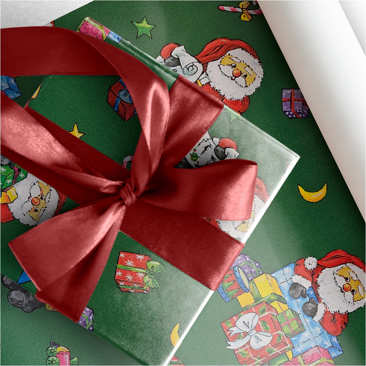 Papier do pakowania prezentów 20 METRÓW MEGAROLKA Świąteczny Do Paczek Ozdobny