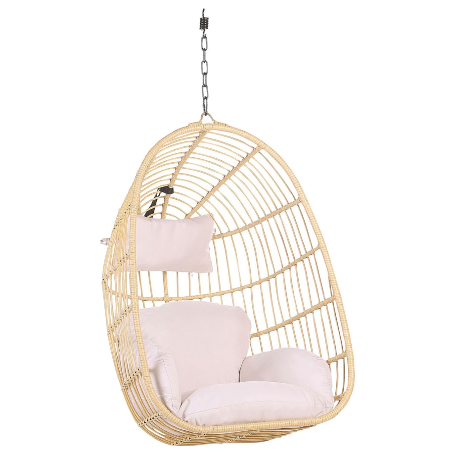 Fotel wiszący ze stojakiem CASOLI Technorattan Naturalny