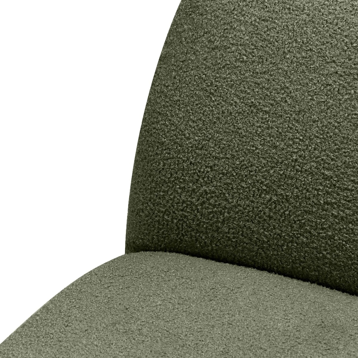 Fotel obrotowy 73x85x85 cm TENNO-3 bouclé ciemnozielony