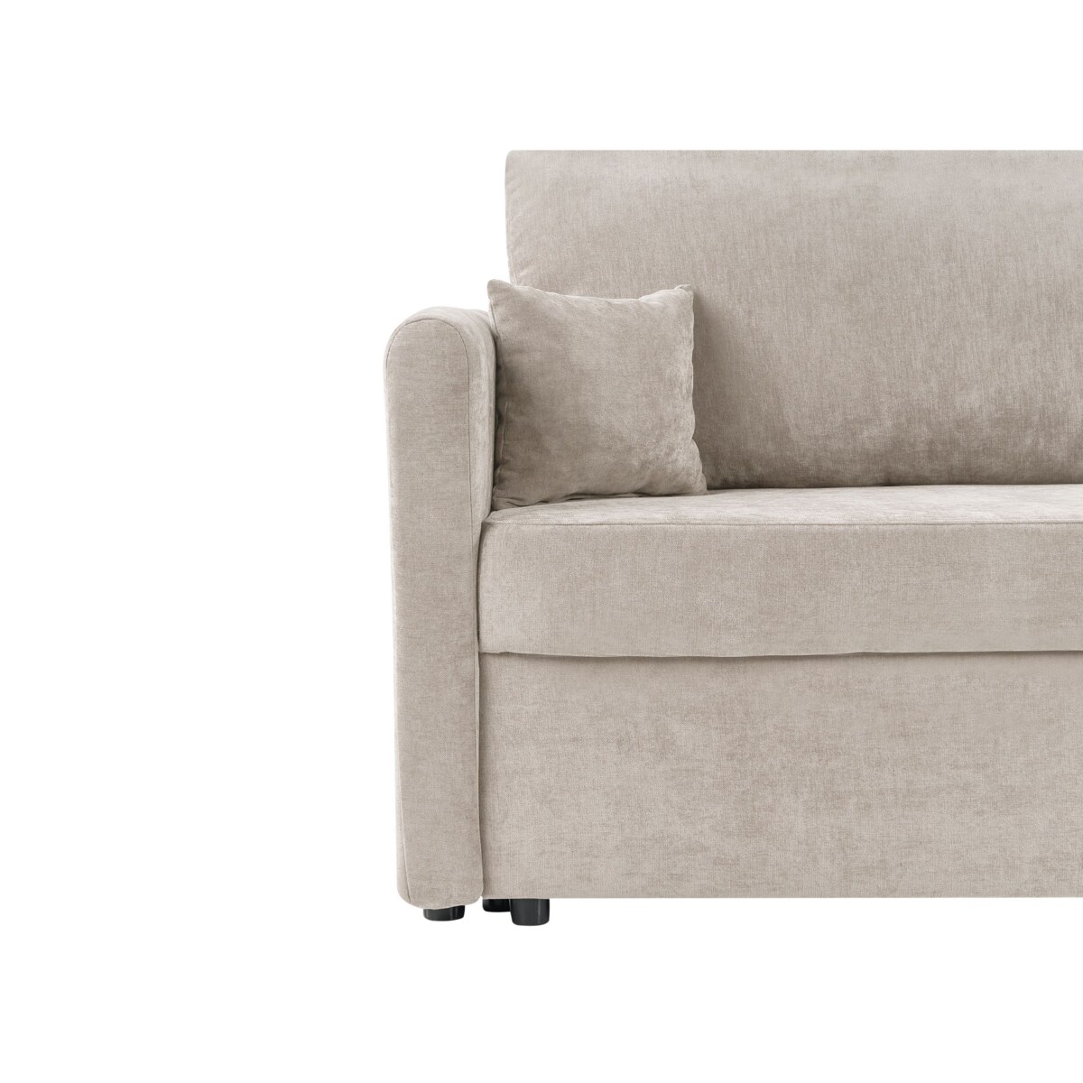 Sofa rozkładana BLEIK Jasnobeżowy Z miejscem do przechowywania