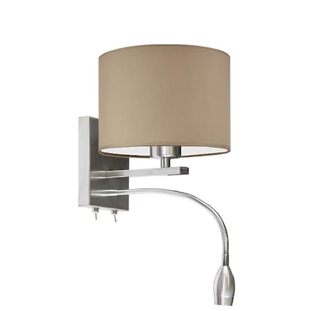 Kinkiet LED lampa ścienna lampa na ścianę z abażurem walec MOTO
