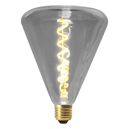 Filamentowa żarówka szara LED 4W E27 stożkowa biała ciepła