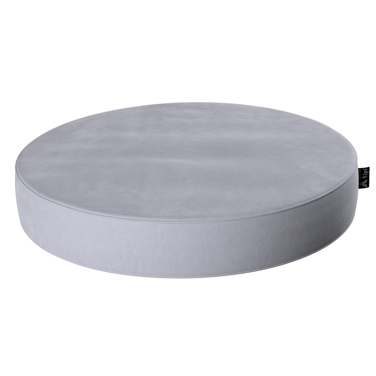 Puf Dot, srebrzysty szary, 60x10cm, Posh Velvet