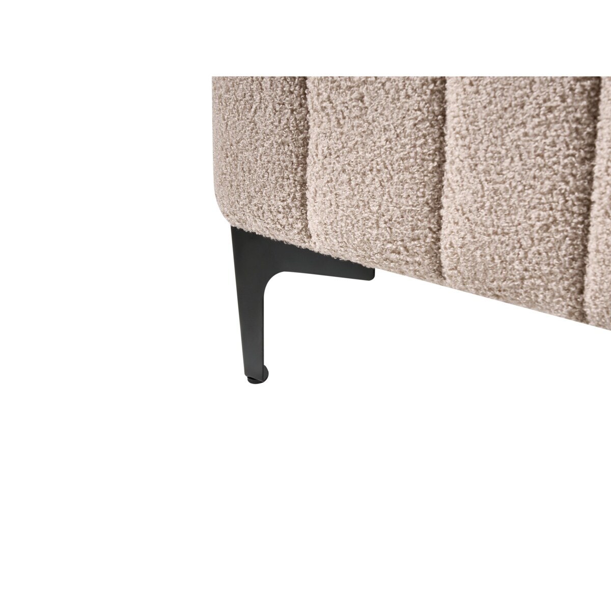 Łóżko Boucle LUNAN 120 x 200 cm Beżowy