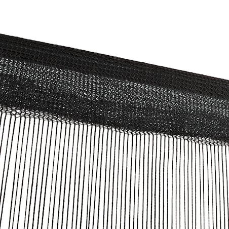 vidaXL Zasłony sznurkowe, 2 sztuki, 140 x 250 cm, czarne