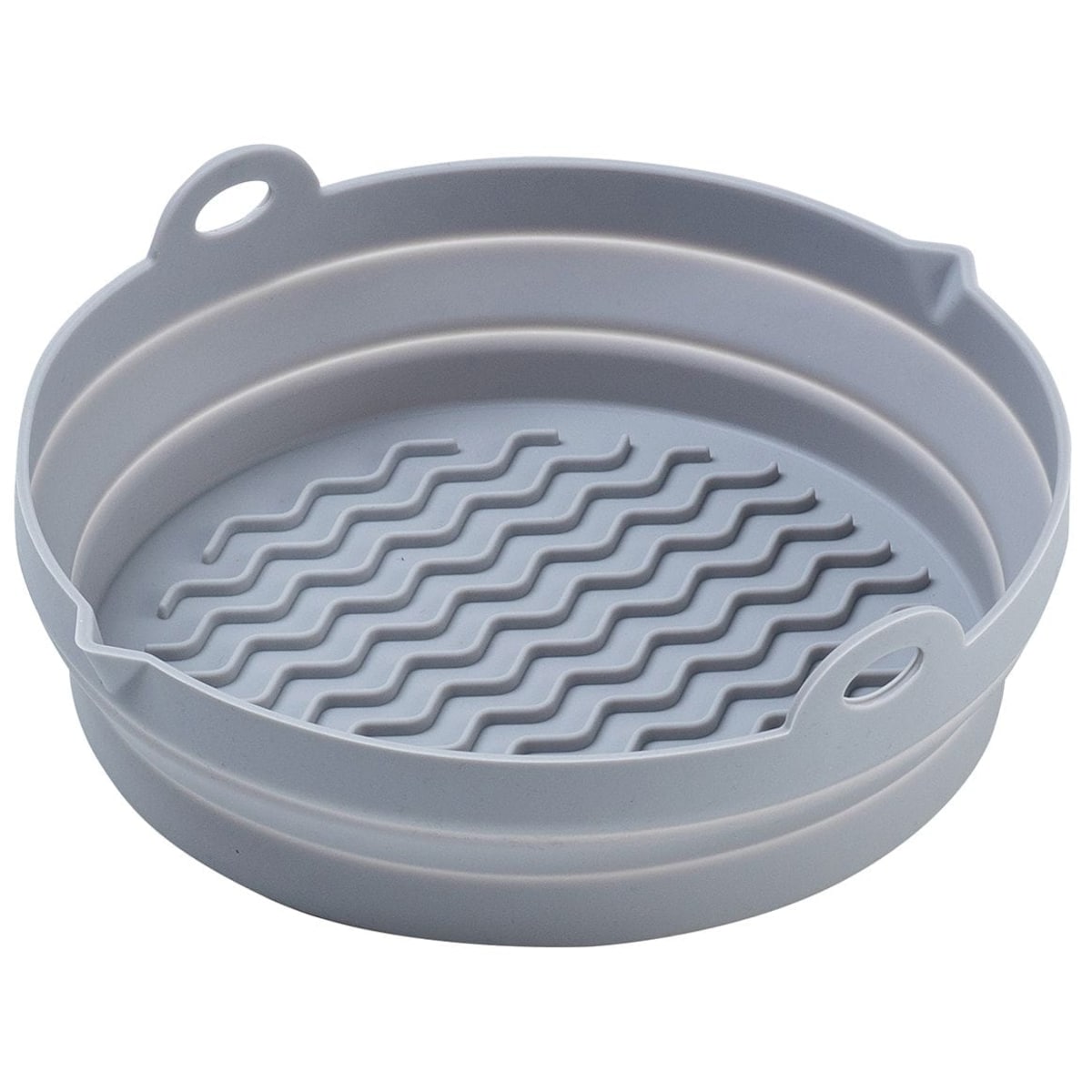 Zestaw wkładów silikonowych do frytkownicy beztłuszczowej 2 sztuki okrągły 20cm składany KLAUSBERG