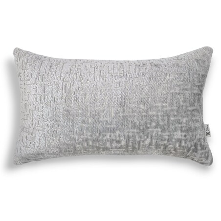Prostokątna szara poduszka dekoracyjna 50x30 Bess