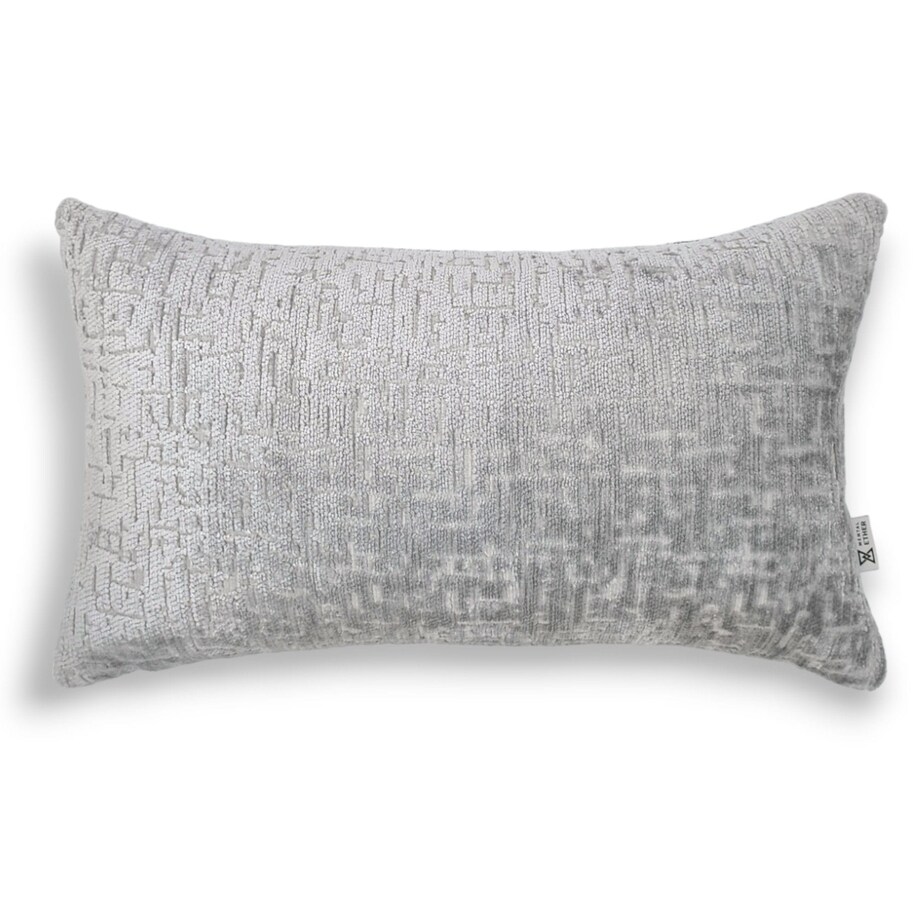 Prostokątna szara poduszka dekoracyjna 50x30 Bess
