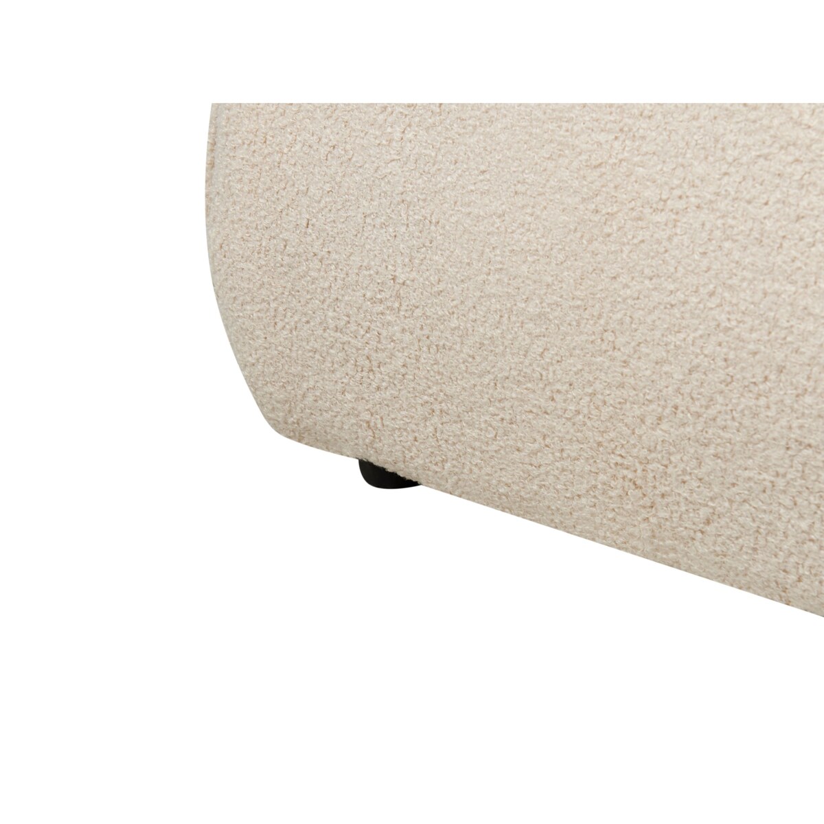 Łóżko Boucle VINAY 180 x 200 cm Jasnobeżowy