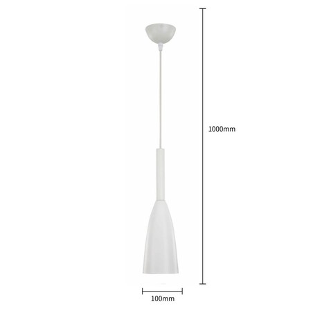 LAMPA wisząca SOLIN LP-181/1P WH Light Prestige metalowa OPRAWA zwis biały