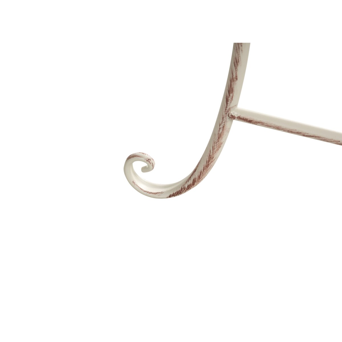 Stolik bistro FOLELLI 36 x 80 cm Metal Jasnobeżowy